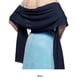 thumbnail image 3 of Jumpingount Cómodo llevar la bufanda de Pashmina de las señoras hecha con la gasa Mantón de la bufanda del mantón de las señoras de los Accesorios de disfraces negro, 3 of 6