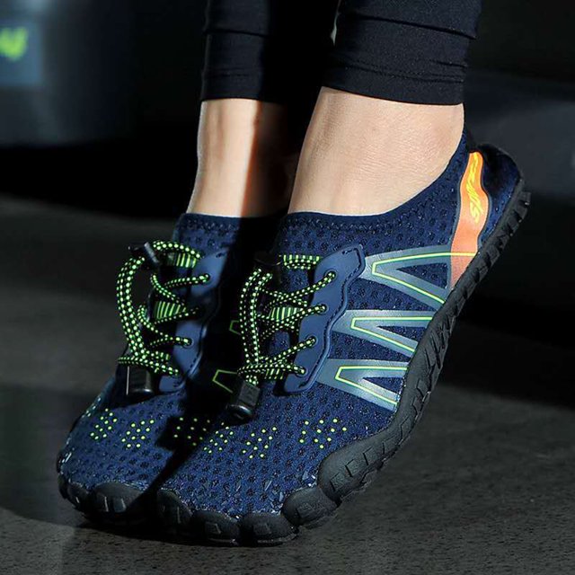 Zapatos Acuáticos Aqua Shoes Zapatos de playa transpirables Diseño de orificio de drenaje para hombres y mujeres (43 azul) Likrtyny Para Estrenar