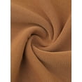 thumbnail image 5 of DARING DIVA Solid Mock Neck Sheer Panel Top L Brown, 5 of 6