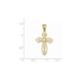 thumbnail image 2 of 14k Yellow Gold Budded Cross Pendant, 2 of 2