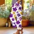 thumbnail image 2 of kaondbfi Summer Linen Pants for Women Wide Leg Pants Loose Pants Pants with and Pockets Casual Pants for Women, 2 of 9