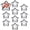 Silver, variant on Yvsxxv Gold Star Disposable Paper Serving Tray Wedding Party 10Pcs