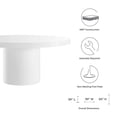 thumbnail image 6 of Gratify 60" Round Dining Table-EEI-4910-WHI, 6 of 7