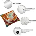 thumbnail image 6 of BANET and Cushion Cover Colorful Flower Lumbar Throw Pillow Japanese Pillow for Living Room Bedroom Set of 2 Pillow 20x20in, 6 of 7