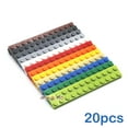 thumbnail image 2 of 20pcs 2x12 Dots DIY Building Blocks Thin Figures Bricks 12Color Educational Creative Size Compatible With 2455 Toys for Children Green 20pcs, 2 of 5