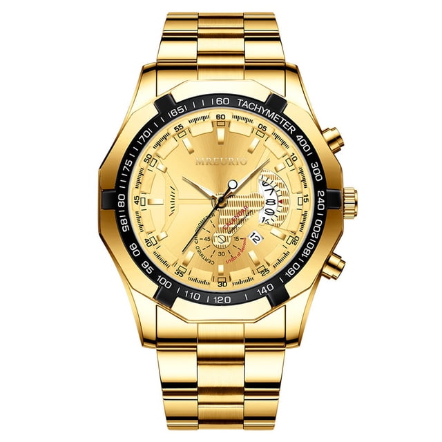Reloj de pulsera Reloj no mecánico Reloj de hombre con esfera grande Reloj de hombre Reloj de hombre Calendario conceptual súper grande Cinturón de acero creativo
