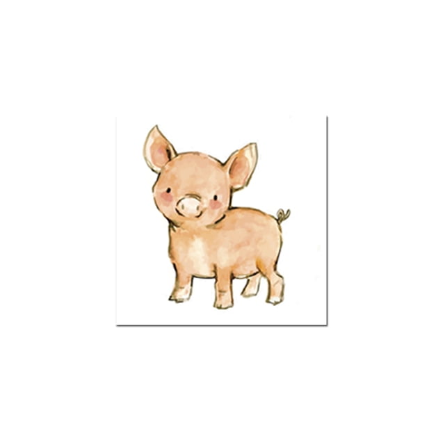 cuadro decorativo little pig lienzo by suma 1 pieza 60 X 60 CM
