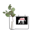 thumbnail image 1 of Animals Are Humans Friends Metal Picture Frame Cerac Vase Decor, 1 of 3