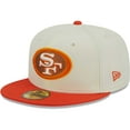 thumbnail image 3 of Men's New Era Cream/Scarlet San Francisco 49ers City Icon 59FIFTY Fitted Hat, 3 of 6