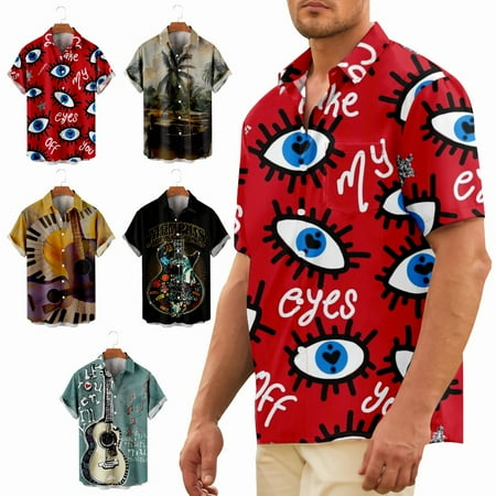 

Plus Size Music Casual Shirt & Top Funny Slim-Fit Clothing for Men Women