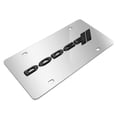 thumbnail image 3 of iPick Image for Dodge 3D Dark Gray Logo on Mirror Chrome Stainless Steel License Plate, Official Licensed, 3 of 5