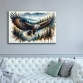thumbnail image 5 of Epic Graffiti 'Soaring Bald Eagle 2' by Rey Klimt Canvas Wall Art, 60" x 40", 5 of 8