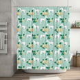 thumbnail image 5 of Rateoe Horse And Flower Shower Curtain - Fancy Bathroom Shower Curtain Sets - Waterproof Shower Curtain with Hooks with 12 Plastic Hooks 72x72 Inches, 5 of 5