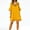 Yellow, variant on Staron Spring Summer Dresses for Women Polka Dot Chiffon Ruffle Sleeve Casual Elegant Flowy Short Sleeve Party Vacation Dress, Light Blue XXL