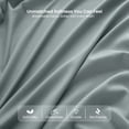 thumbnail image 6 of Lux Decor Collection Queen Bed Sheets Set Brushed Microfiber High GSM, 4 Piece Sheet Set Upto 16 Inches Deep Pocket Bedding Sheets & Pillowcases - Gray, 6 of 10