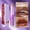 B, variant on KUIZAP Two-tone Lipstick Pearl Matte Moisturizing Moisture Not Easy To Stick Cup Lip Balm Gradient Bite Lip Lipstick(E)