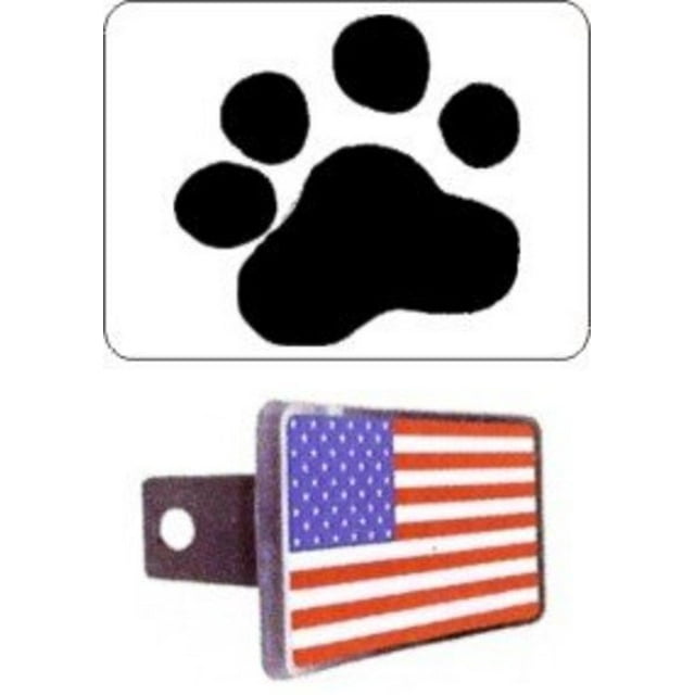 Paw Print Hitch Cover 2"