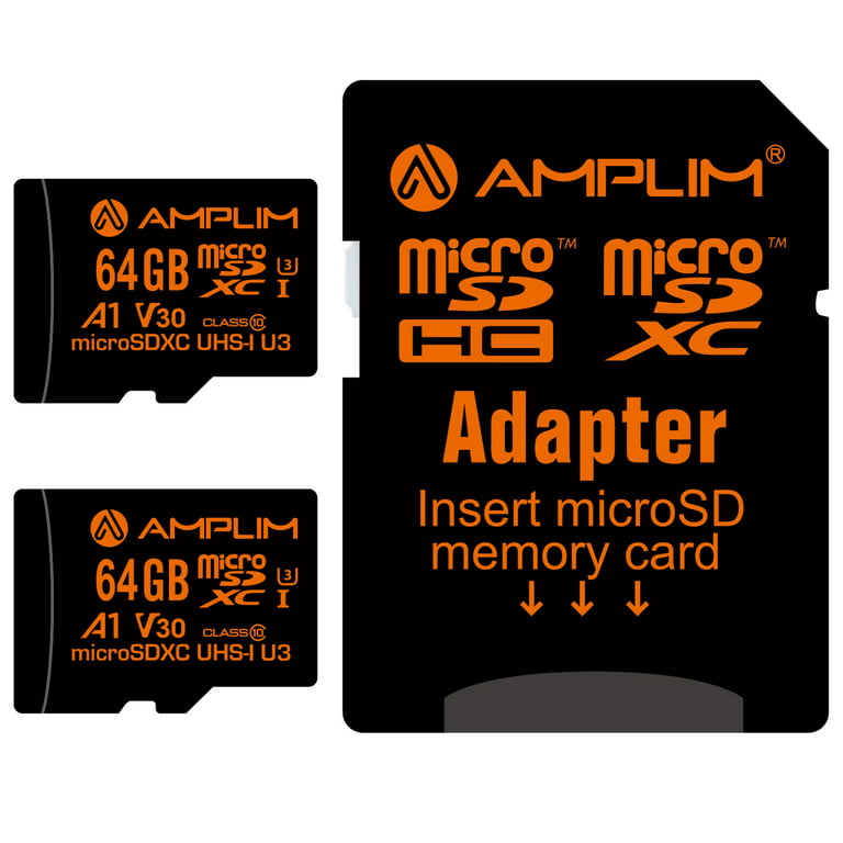 Amplim 256GB MicroSD Card, Extreme High Speed 170MB/S A2 Micro SD Memory  Plus Adapter, MicroSDXC U3 Class 10 V30 UHS-I for Nintendo-Switch, GoPro  Hero, Surface, Phone, Camera Cam, Tablet 