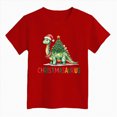 thumbnail image 5 of NOLDARES Christmas Shirt Toddler Boy Girl Merry Christmas Tshirt Xmas Graphic Tees Holiday Short Sleeve Tops,Size 1-2 Y, 5 of 6