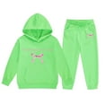 thumbnail image 3 of Hienoo Big Girls Outfits Bow Print Long Sleeve Hoodie Sweatpants Casual Sweatsuit, 3 of 3