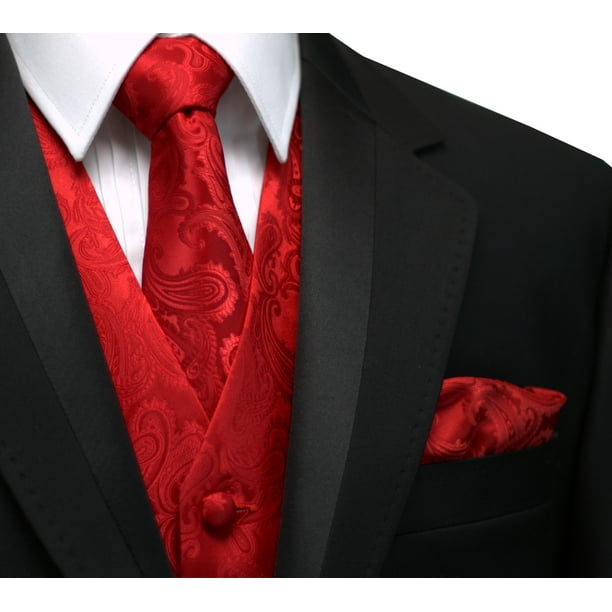 Best Tuxedo - Italian Design, Men's Formal Tuxedo Vest, Tie & Hankie ...