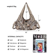 Angelkiss Hobo Shouder Purses for Women Crossbody Bag with Adjustable Long Straps Ultra Soft with Multiple Pockets