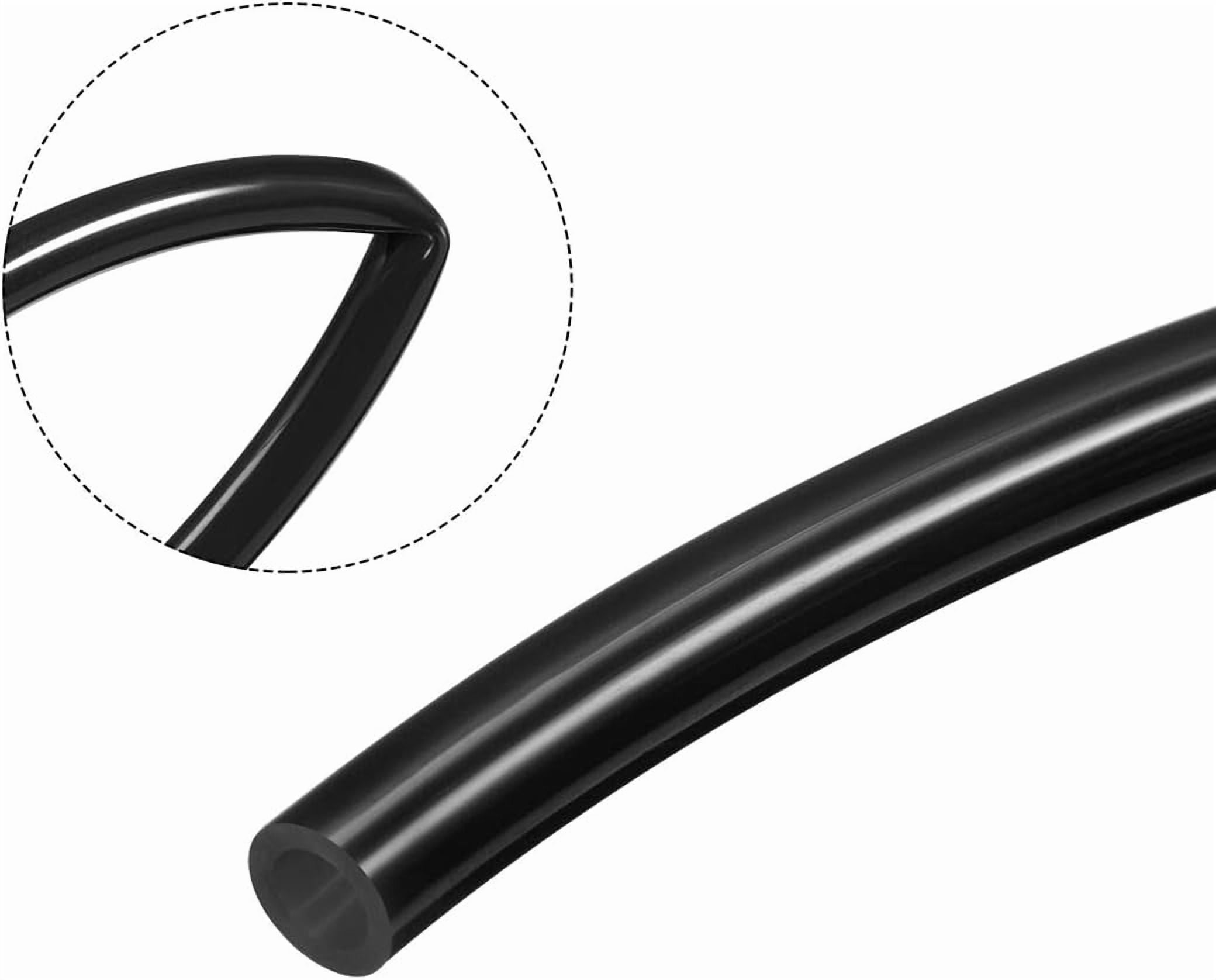 MKEUDQ-Pneumatic Air Tubing, 6mm OD x 4mm ID 4m (157 Inch) PU Polyurethane Air Compressor Tubing Hose Pipe Black