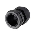 thumbnail image 3 of Unique Bargains 5Pcs PG25 Cable Gland Waterproof Plastic Joint Adjustable Locknut Black for 16mm-21mm Dia Cable Wire, 3 of 7