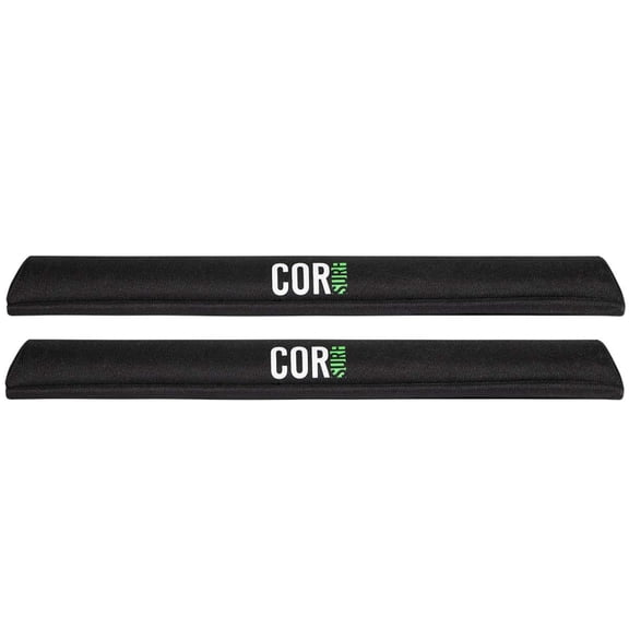 COR Surf Aero Roof Rack Pads for Paddleboard, Kayak, Surfboards, SUP, Snowboard, Paddleboard and Canoe | for Wide Aero Style Bars (Black, 28" Wide)