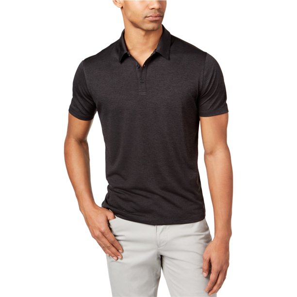 Alfani Performance Rugby Polo para Hombre, Gris, X-Large