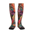 thumbnail image 3 of Compression Socks for Women and Men - Butterflies On Rocky Cliff Compression Socks Circulation for Workout, 3 of 8