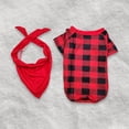 thumbnail image 1 of Conjunto De Pijamas De 2 Piezas Conjunto de pijama familiar de 2 piezas Conjunto informal de manga larga con estampado de alce y pantalones Traje diario Kuymtek Perro Rojo Xl para Niño, 1 of 5