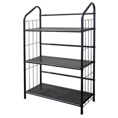 3 Pair Black Metal - R597 - 3 3 Tier Metal Book Shelf - Black