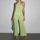 thumbnail image 3 of Traje De Salón De 2 Piezas Traje de salón de 2 piezas para mujer Conjunto elegante de 2 piezas a juego Ropa de uso diario simple y cómoda Cgtredaw Verde M para Mujer, 3 of 6
