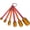 Orange Red, variant on 6PCS Measuring Spoons Set, Premium Heavy Duty Stainless Steel Metal Kitchen Measuring Tools Set, for Cooking Baking, for Dry or Liquid, Fits in Spice Jar - Sliver