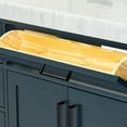 thumbnail image 6 of Ariel Hepburn 61 In. Rectangle Sink Vanity With 1.5 In. Carrara White Countertop In Midnight Blue, 6 of 9