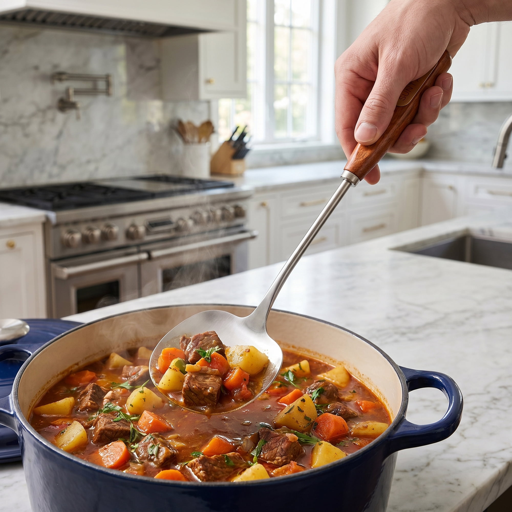 Unique Bargains Heat Resistant Stainless Steel Non Stick Cookware Shovel 12.7"x3.4"