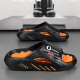 thumbnail image 3 of Men's Slide Sandals, Casual Non-Slip Slippers, Indoor Outdoor Sports Beach Shower Open Toe Shoes, Universal Size, EVA Upper, Plaid Pattern, Spring SummerSuitable for men & women, 3 of 9