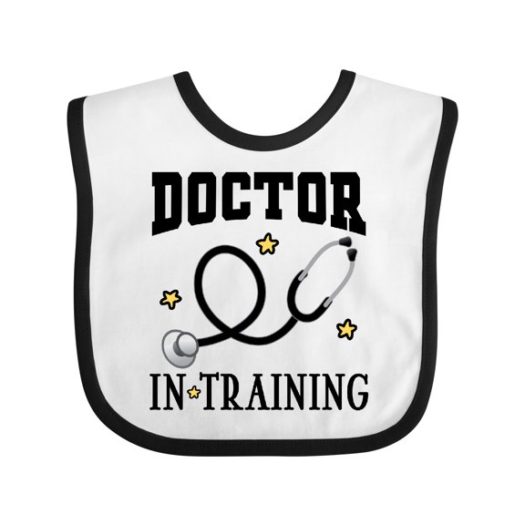 Inktastic Future Doctor in Training Boys or Girls Baby Bib
