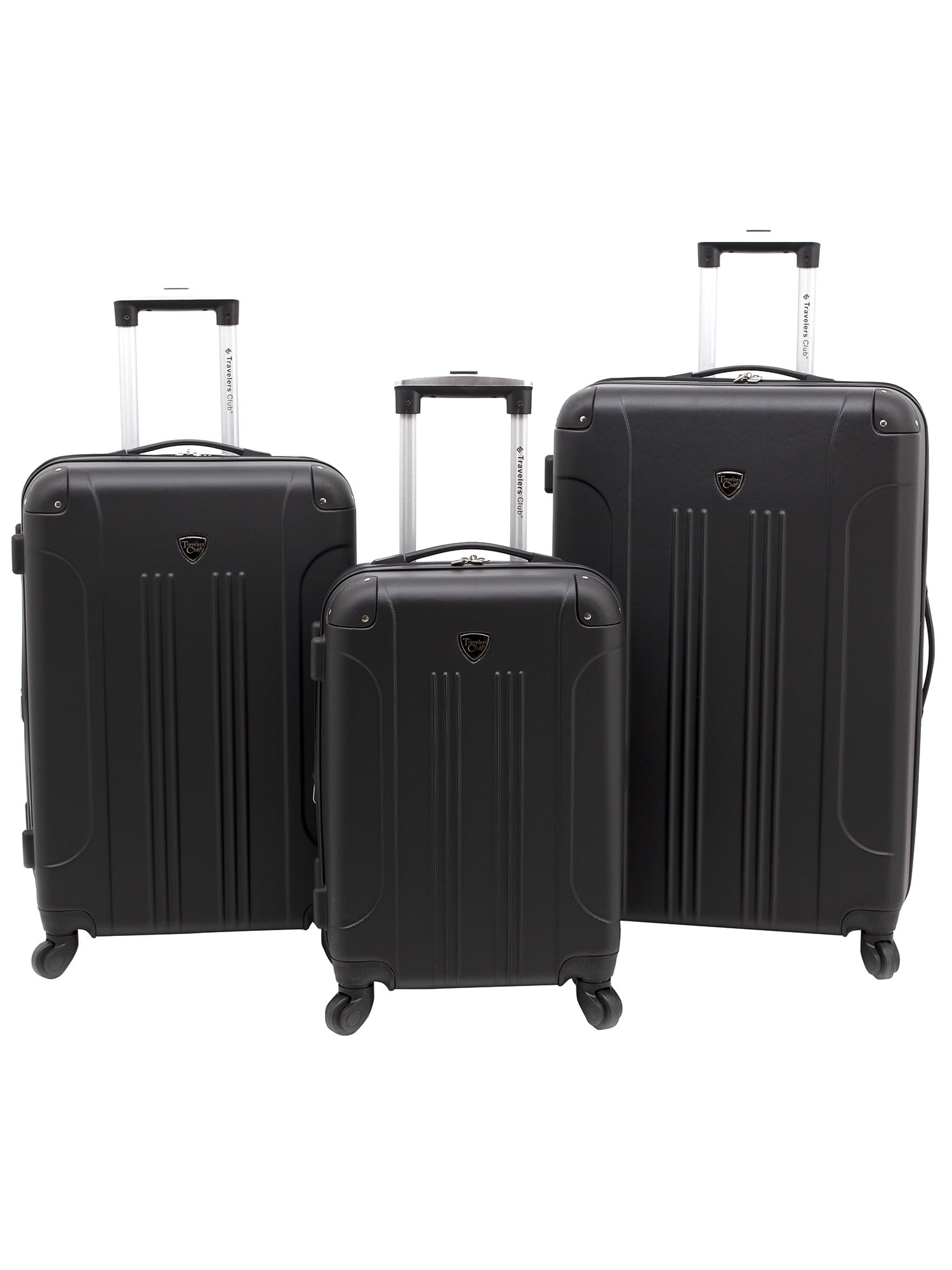Travelers Club - 3 pc. Expandable hard-side luggage set - Walmart.com ...