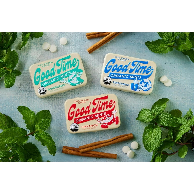 Good Time Organic Mints - Cinnamon | Organic Cane Sugar, Natural