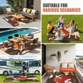 thumbnail image 3 of Japanese Style Outdoor Rug 3x5 Ft, Non Slip Washable Area Rug, Modern Cranes Cherry Flower Wave Brown Patio Rugs Carpet Runner, Large Floor Mat for Indoor/Outdoor Deck Porch Camping, 3 of 8