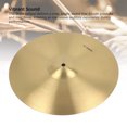 thumbnail image 4 of Cymbale en Laiton pour Percussion, Pièces d'Instruments de Musique pour Batterie pour Débutants Professionnels, 4 of 7