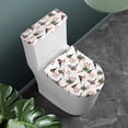 thumbnail image 2 of HELLHERO Hummingbird Toilet Lid Cover Set & Elastic Edge Toilet Lid Covers Set for Bathroom Home Comfort, Polyester Fabric, Dustproof, 2 of 5