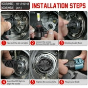 4Pcs LED Headlight High Low Beam for GMC Terrain 2010 2011 2012 2013 2014 2015 Bulbs