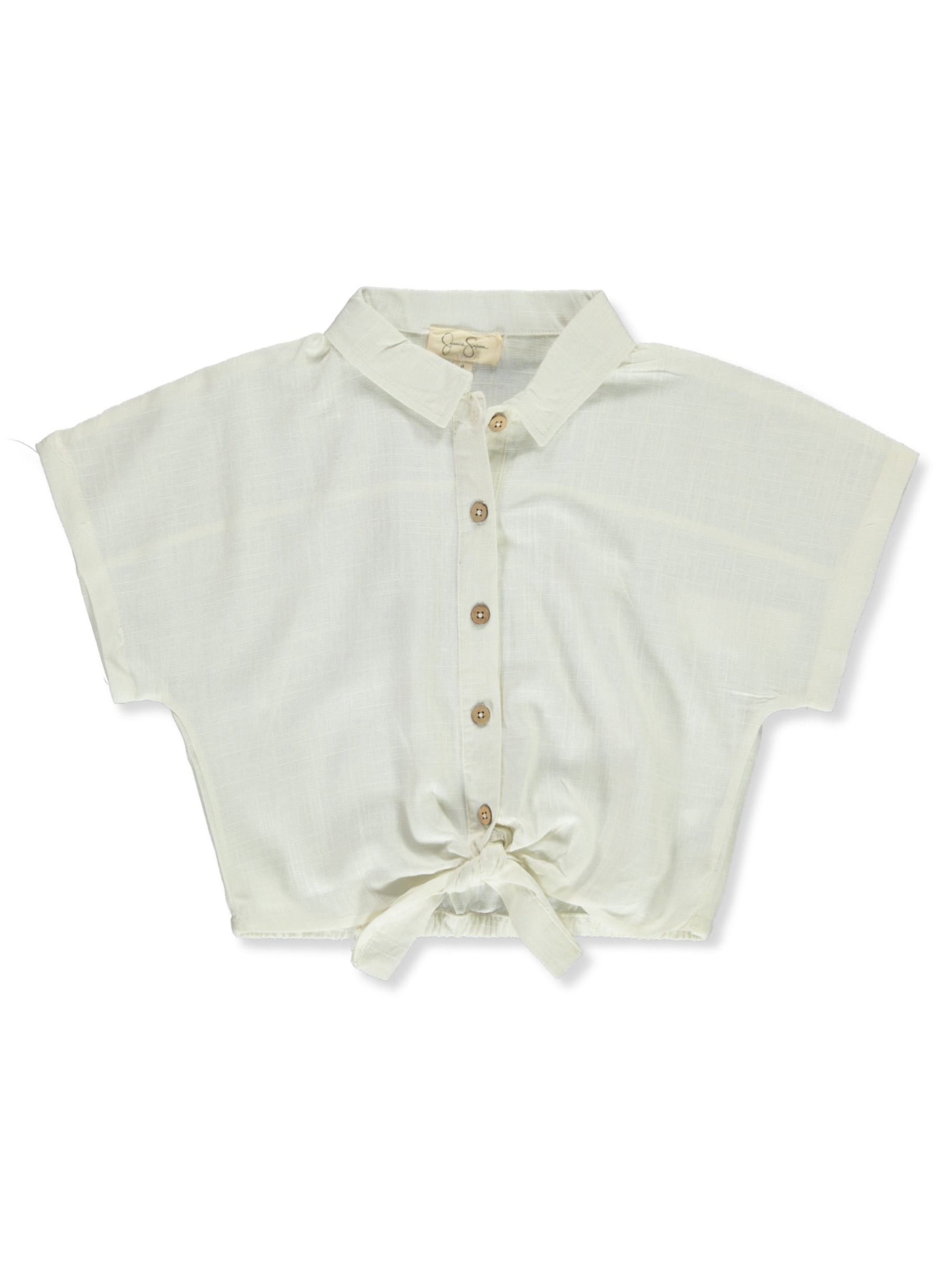 Jessica Simpson Girls' 2-Piece Stripe Shorts Set Outfit, Sizes 4-12