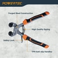 thumbnail image 5 of POWERTEC Wheeled Tile Nippers for Glass, Ceramic, Porcelain, and Mosaic - Ergonomic Soft Grip, Heavy Duty 22mm Tungsten Carbide Scoring Wheels Cuts and Trim Tile Up to 1/4” (71901N), 5 of 7