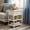 White, variant on XC 3 Sizes Nightstand With Charging Station, Bedside End Table With Fabric Drawers & USB/Type-C Ports And Outlets, Night Stand For Bedroom Furniture, Adjustable Feet And Variable
