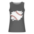 thumbnail image 4 of Txeol Men's Baseball 3D Print Tank Tops Graphic Summer Casual Sleeveless Workout T-Shirts Round Neck Bodybuilding Muscle Tees Shirts Big and Tall, 4 of 4