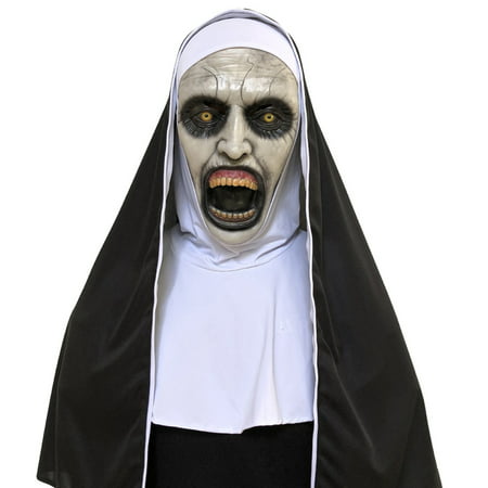 ACTOPS Cosplay Scary Horrible Nun Cover Melting Face Latex Costume Hallowe